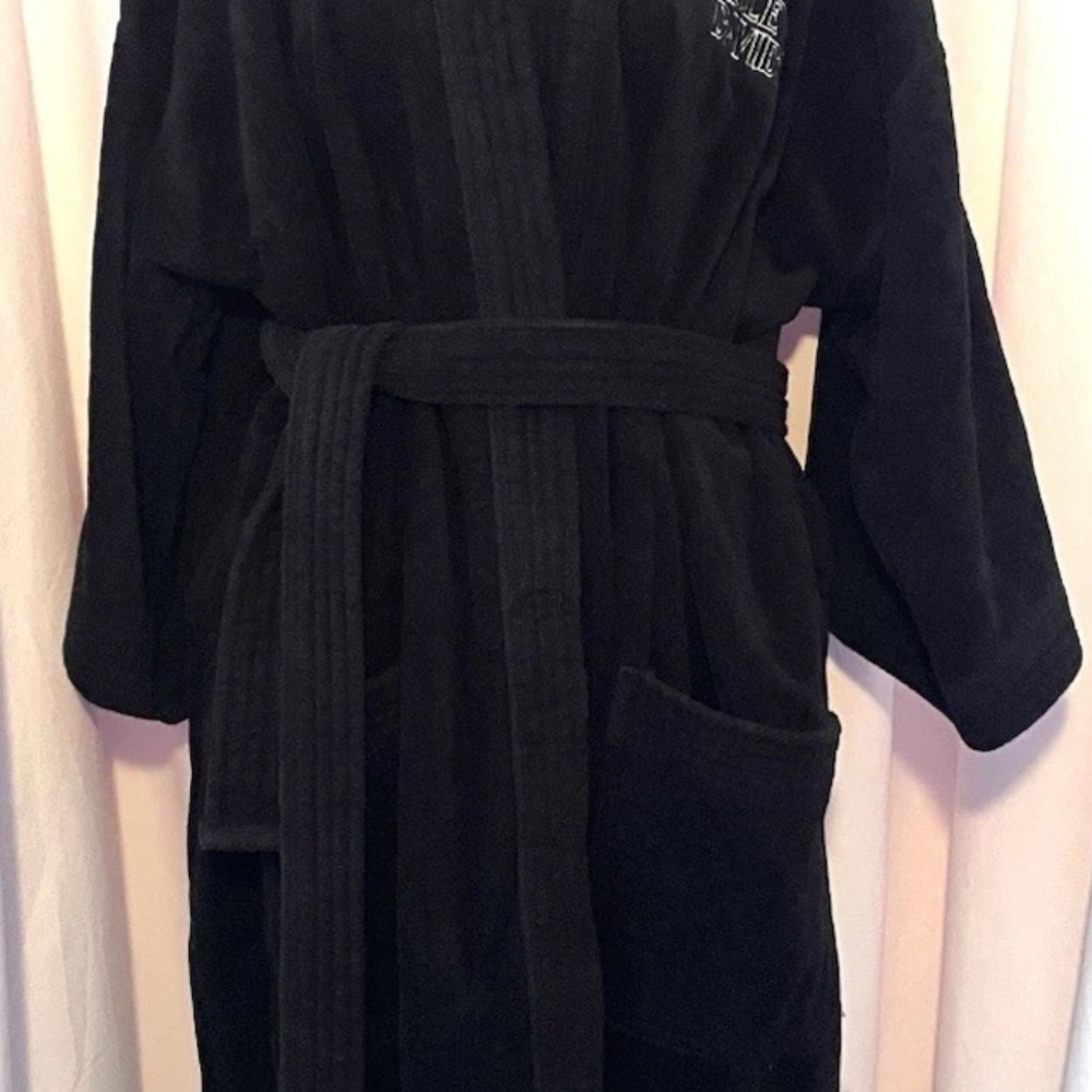 Harley-Davidson Black and Orange Logo Patch Robe